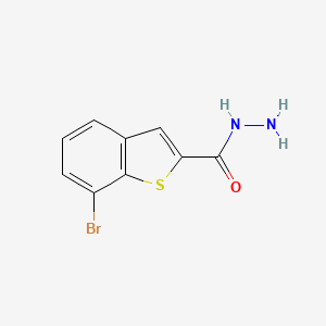 molecular formula C9H7BrN2OS B1405533 7-Bromo-1-benzothiophene-2-carbohydrazide CAS No. 1171927-51-7