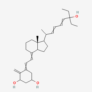 5-[2-[(7aR)-1-(7-ethyl-7-hydroxynona-3,5-dien-2-yl)-7a-methyl-2,3,3a,5,6,7-hexahydro-1H-inden-4-ylidene]ethylidene]-4-methylidenecyclohexane-1,3-diol