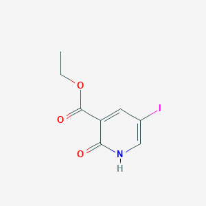 molecular formula C8H8INO3 B14055368 Ethyl 5-iodo-2-oxo-1,2-dihydropyridine-3-carboxylate 