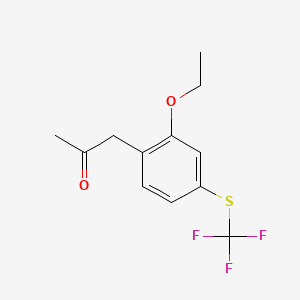 1-(2-Ethoxy-4-(trifluoromethylthio)phenyl)propan-2-one