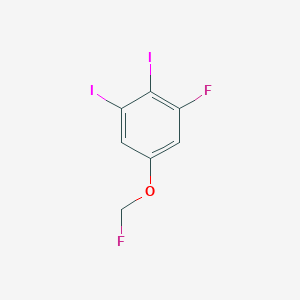 1,2-Diiodo-3-fluoro-5-(fluoromethoxy)benzene