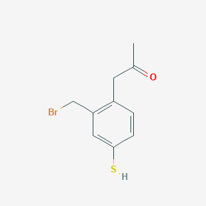 1-(2-(Bromomethyl)-4-mercaptophenyl)propan-2-one