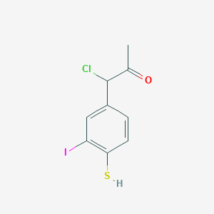 1-Chloro-1-(3-iodo-4-mercaptophenyl)propan-2-one