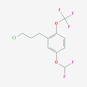 1-(3-Chloropropyl)-5-(difluoromethoxy)-2-(trifluoromethoxy)benzene