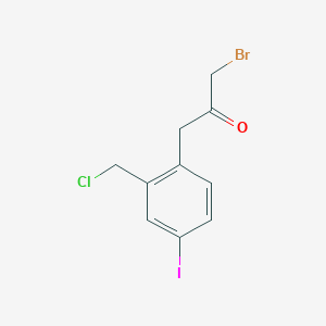 1-Bromo-3-(2-(chloromethyl)-4-iodophenyl)propan-2-one