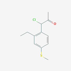 1-Chloro-1-(2-ethyl-4-(methylthio)phenyl)propan-2-one