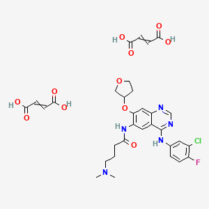 but-2-enedioic acid;N-[4-(3-chloro-4-fluoroanilino)-7-(oxolan-3-yloxy)quinazolin-6-yl]-4-(dimethylamino)butanamide