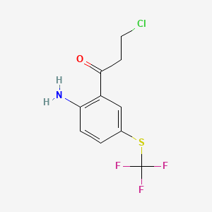 1-(2-Amino-5-(trifluoromethylthio)phenyl)-3-chloropropan-1-one