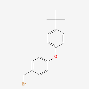 molecular formula C17H19BrO B1405550 1-(溴甲基)-4-(4-叔丁基苯氧基)苯 CAS No. 1427461-02-6