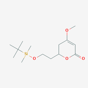 (R)-6-(2-((tert-butyldimethylsilyl)oxy)ethyl)-4-methoxy-5,6-dihydro-2H-pyran-2-one