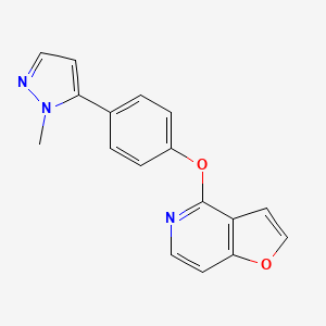 4-[4-(2-Methylpyrazol-3-yl)phenoxy]furo[3,2-c]pyridine