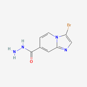 B1405553 3-Bromoimidazo[1,2-a]pyridine-7-carbohydrazide CAS No. 1427460-82-9