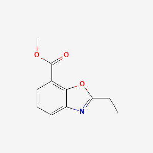 B1405559 Methyl 2-ethyl-1,3-benzoxazole-7-carboxylate CAS No. 1227955-08-9