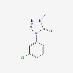 molecular formula C9H8ClN3O B1405562 4-(3-氯苯基)-2-甲基-2,4-二氢-3H-1,2,4-三唑-3-酮 CAS No. 1355171-14-0