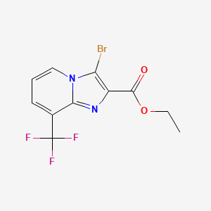 Ethyl 3-bromo-8-(trifluoromethyl)imidazo[1,2-a]pyridine-2-carboxylate