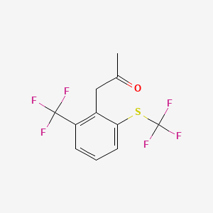 1-(2-(Trifluoromethyl)-6-(trifluoromethylthio)phenyl)propan-2-one