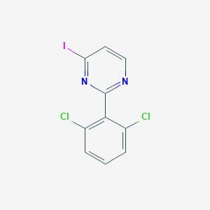 molecular formula C10H5Cl2IN2 B14055658 2-(2,6-Dichlorophenyl)-4-iodopyrimidine 