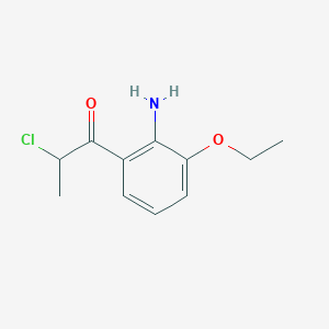 1-(2-Amino-3-ethoxyphenyl)-2-chloropropan-1-one