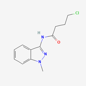 molecular formula C12H14ClN3O B1405569 4-chloro-N-(1-methyl-1H-indazol-3-yl)butanamide CAS No. 1427460-97-6