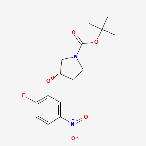 (S)-tert-Butyl 3-(2-fluoro-5-nitrophenoxy)pyrrolidine-1-carboxylate