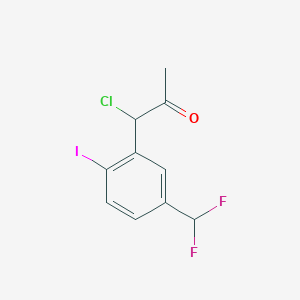 1-Chloro-1-(5-(difluoromethyl)-2-iodophenyl)propan-2-one