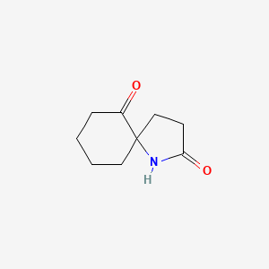 molecular formula C9H13NO2 B14055793 1-Azaspiro[4.5]decane-2,6-dione 