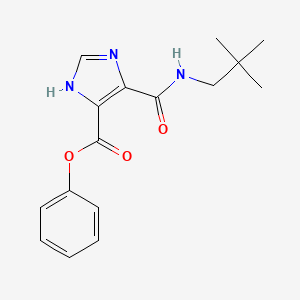 phenyl 4-{[(2,2-dimethylpropyl)amino]carbonyl}-1H-imidazole-5-carboxylate