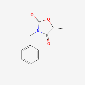 molecular formula C11H11NO3 B14055871 3-Benzyl-5-methyl-1,3-oxazolidine-2,4-dione CAS No. 1016-31-5