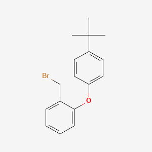 molecular formula C17H19BrO B1405589 1-(溴甲基)-2-(4-叔丁基苯氧基)苯 CAS No. 1427461-06-0