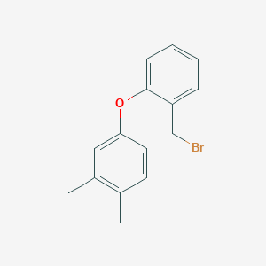 molecular formula C15H15BrO B1405590 2-(Bromomethyl)phenyl 3,4-dimethylphenyl ether CAS No. 1427460-32-9