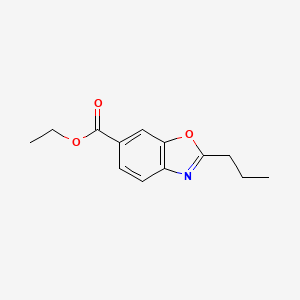 molecular formula C13H15NO3 B1405592 2-丙基-1,3-苯并恶唑-6-羧酸乙酯 CAS No. 1427460-83-0