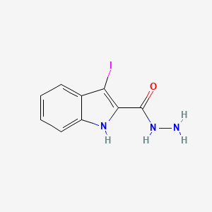 3-iodo-1H-indole-2-carbohydrazide