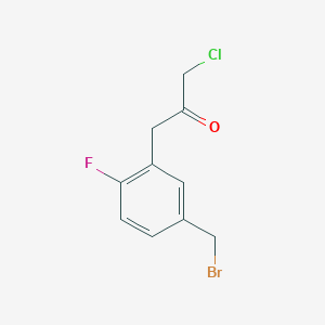 1-(5-(Bromomethyl)-2-fluorophenyl)-3-chloropropan-2-one