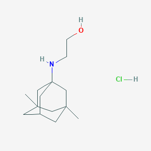 molecular formula C14H26ClNO B1405597 (3,5-ジメチル-1-アダマンチル)アミノ]エタノール塩酸塩 CAS No. 1429493-90-2