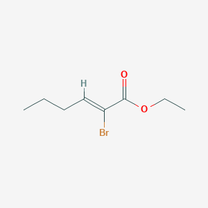 molecular formula C8H13BrO2 B14056023 Ethyl (Z)-2-bromohex-2-enoate 