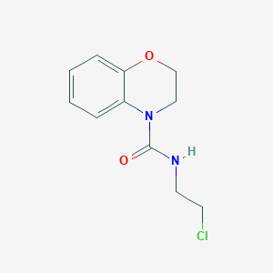 molecular formula C11H13ClN2O2 B1405603 N-(2-氯乙基)-2,3-二氢-4H-1,4-苯并噁嗪-4-甲酰胺 CAS No. 1427460-58-9