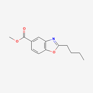 molecular formula C13H15NO3 B1405613 2-丁基-1,3-苯并噁唑-5-甲酸甲酯 CAS No. 1305712-81-5