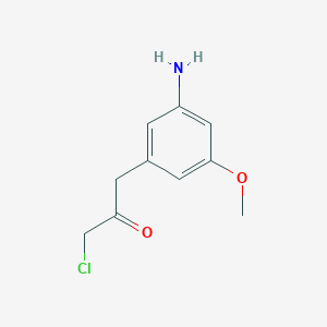 1-(3-Amino-5-methoxyphenyl)-3-chloropropan-2-one