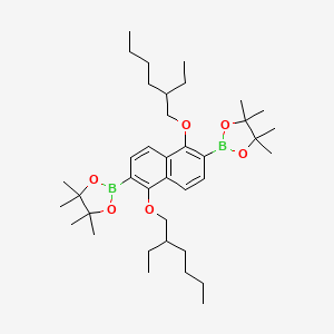 2,2'-(1,5-Bis((2-ethylhexyl)oxy)naphthalene-2,6-diyl)bis(4,4,5,5-tetramethyl-1,3,2-dioxaborolane)