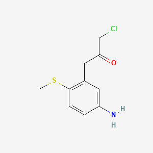 1-(5-Amino-2-(methylthio)phenyl)-3-chloropropan-2-one