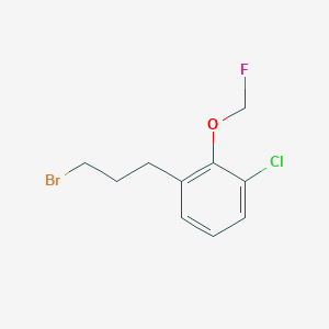 1-(3-Bromopropyl)-3-chloro-2-(fluoromethoxy)benzene