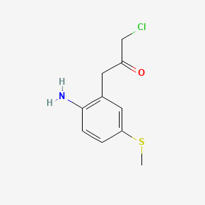 1-(2-Amino-5-(methylthio)phenyl)-3-chloropropan-2-one