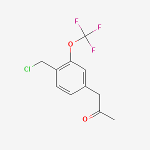 1-(4-(Chloromethyl)-3-(trifluoromethoxy)phenyl)propan-2-one