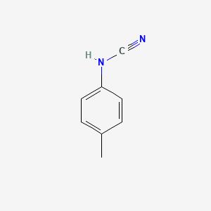 molecular formula C8H8N2 B14056377 Cyanamide, (4-methylphenyl)- CAS No. 10532-64-6