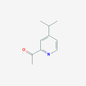 molecular formula C10H13NO B140565 2-Acetyl-4-isopropylpyridine CAS No. 142896-09-1