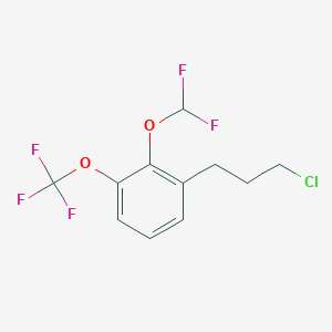 1-(3-Chloropropyl)-2-(difluoromethoxy)-3-(trifluoromethoxy)benzene