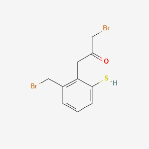 1-Bromo-3-(2-(bromomethyl)-6-mercaptophenyl)propan-2-one