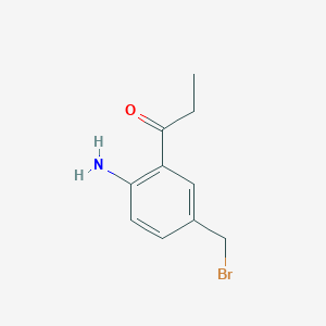 1-(2-Amino-5-(bromomethyl)phenyl)propan-1-one