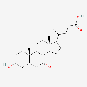 4-[(10S,13R)-3-hydroxy-10,13-dimethyl-7-oxo-1,2,3,4,5,6,8,9,11,12,14,15,16,17-tetradecahydrocyclopenta[a]phenanthren-17-yl]pentanoic acid