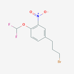 1-(3-Bromopropyl)-4-(difluoromethoxy)-3-nitrobenzene